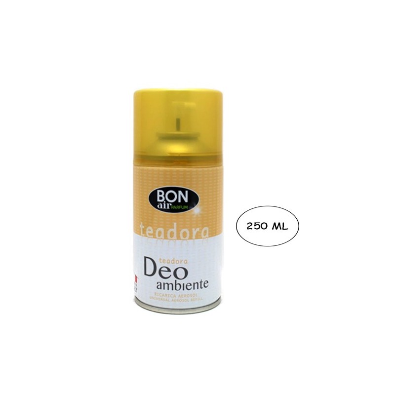 3x Deodorante ambiente 250ml ricarica erogatore automatico aroma Teadora