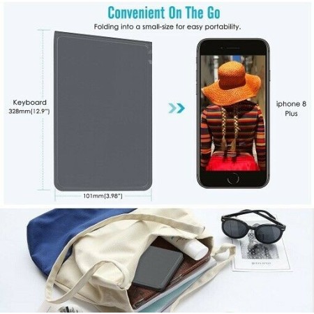 Mini tastiera wireless richiudibile portatile iOS windows android bluetooth Q815
