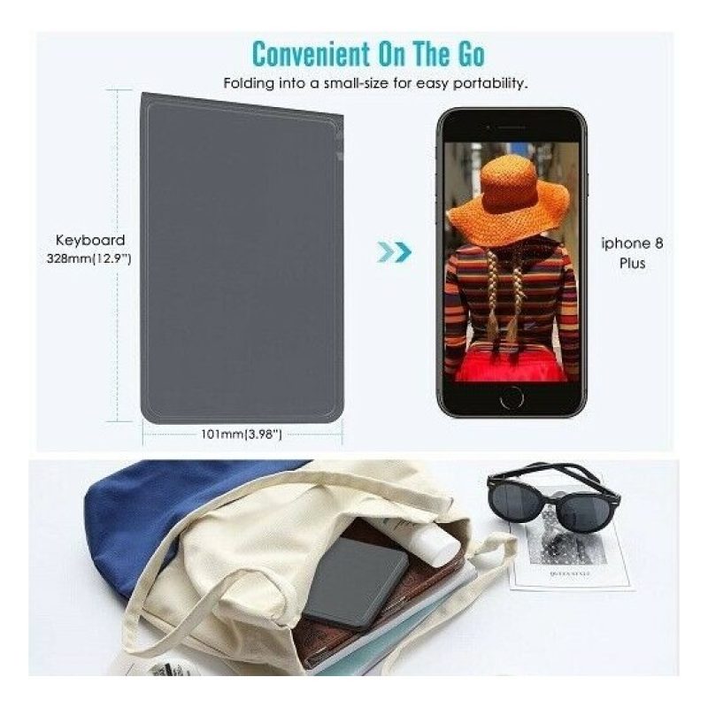 Tagoow Mini tastiera wireless richiudibile portatile iOS windows an...