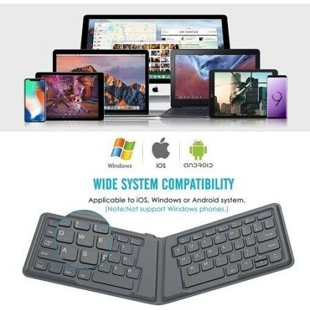 Mini tastiera wireless richiudibile portatile iOS windows android bluetooth Q815