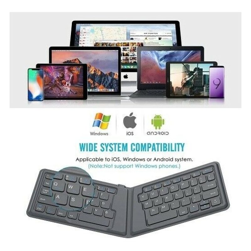 Tagoow Mini tastiera wireless richiudibile portatile iOS windows an...