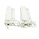 Kit citofono elettrico da esterno bifamiliare 2 citofoni tasto apertura cancello
