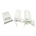 Kit citofono elettrico da esterno bifamiliare 2 citofoni tasto apertura cancello