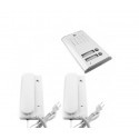 Kit citofono elettrico da esterno bifamiliare 2 citofoni tasto apertura cancello