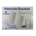 Kit citofono elettrico da esterno bifamiliare 2 citofoni tasto apertura cancello