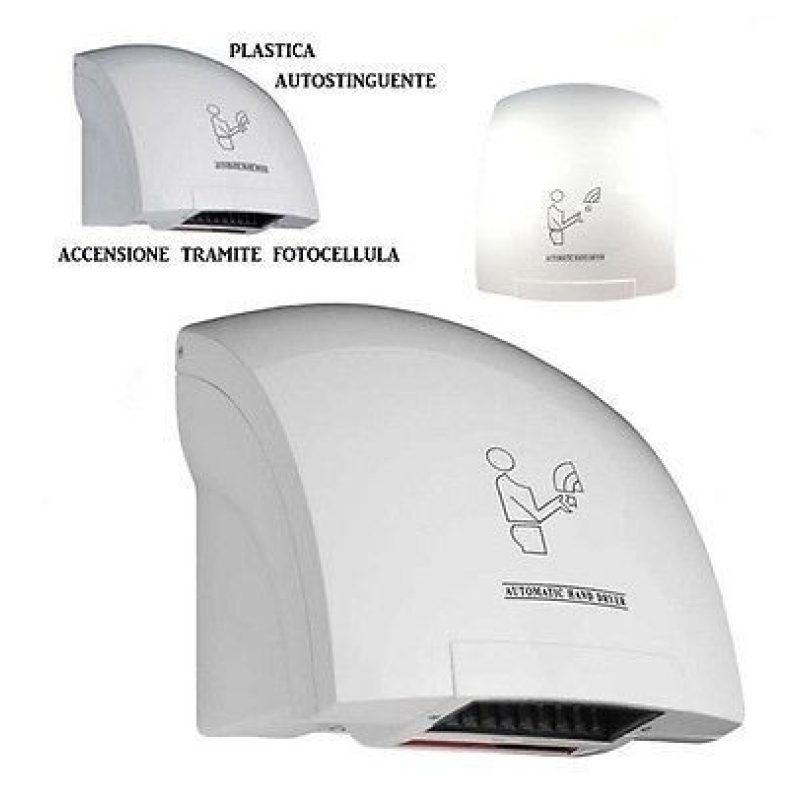 Asciugamano elettrico automatico con fotocellula aria calda da hotel parete muro