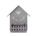 Oggetto decorativo per parete fissaggio a muro forma di casetta 34x24x9 Cm casa