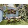 Generico Porta vaso fiori supporto 2 vasi scaffale arredamento giar...