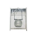 Porta vaso fiori supporto 1 vaso scaffale arredamento giardino 21.5x16.5x8 Cm