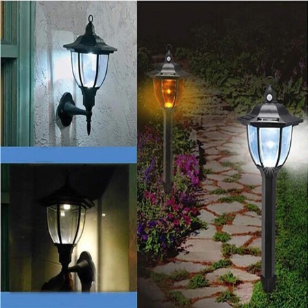 Applique da parete faretto lampada LED luce fredda con pannelli solare