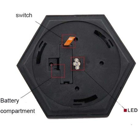 Applique da parete faretto lampada LED luce fredda con pannelli solare