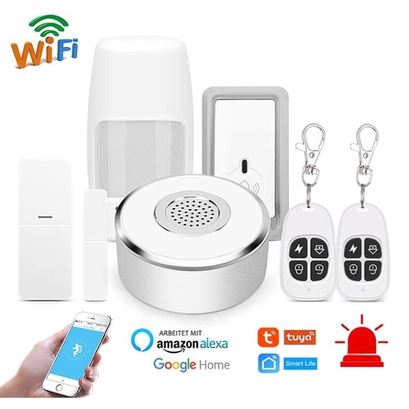 Antifurto allarme casa GSM wireless senza fili fino kit fino a 5 sensori