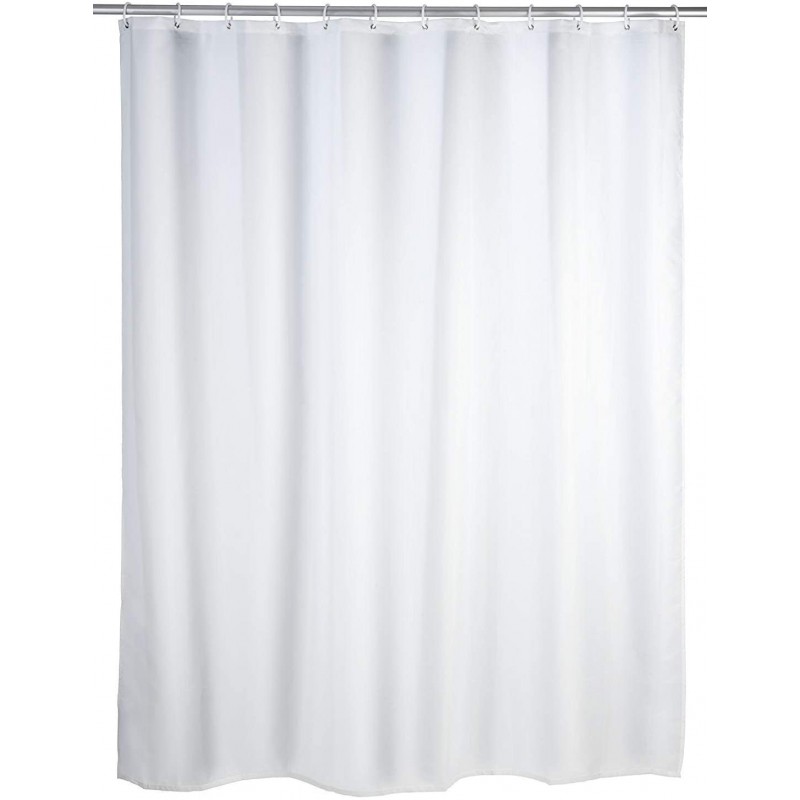 Tenda Doccia Anti Muffa Impermeabile Con 12 Anelli Bagno Bianca 120 x 200cm