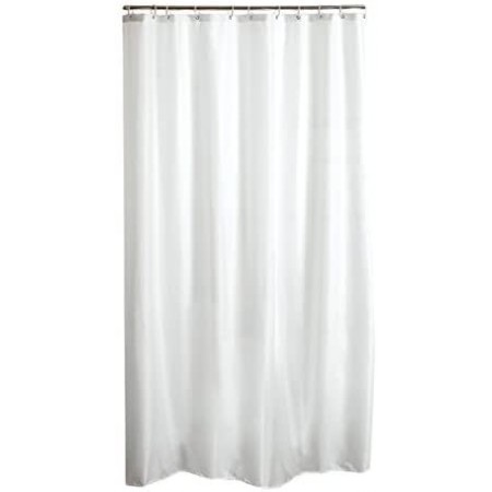 Tenda Doccia Anti Muffa Impermeabile Con 12 Anelli Bagno Bianca 120 x 200cm