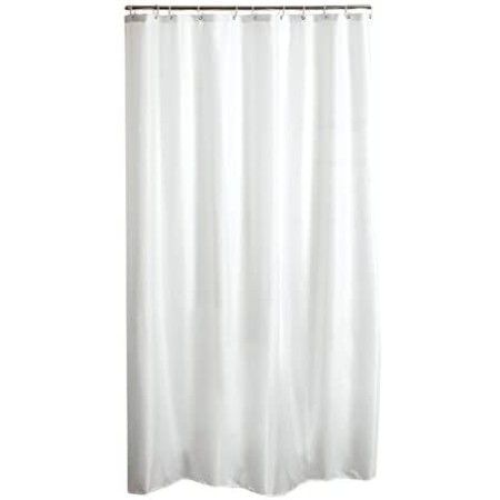 Tenda Doccia Anti Muffa Impermeabile Con 12 Anelli Bagno Bianca 180 x 200cm
