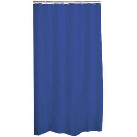 Tenda Doccia Anti Muffa Impermeabile Con 12 Anelli Bagno Blu 120 x 200cm