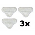 3 Panni microfibra con velcro per scopa a vapore H2O e scopa X5