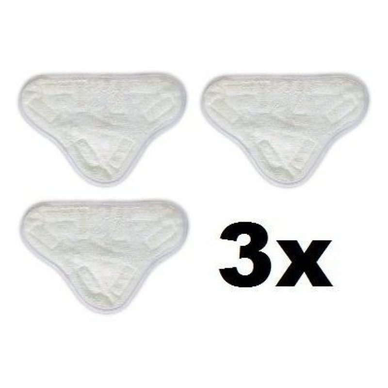 3 Panni microfibra con velcro per scopa a vapore H2O e scopa X5
