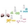 Siringa da pasticcere dolci e torte sac a'poche penna decorazioni dessert cake design 5 diversi augelli
