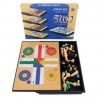 Generico Scacchiera 5 in 1 pieghevole gioco scacchi chess set dama ...