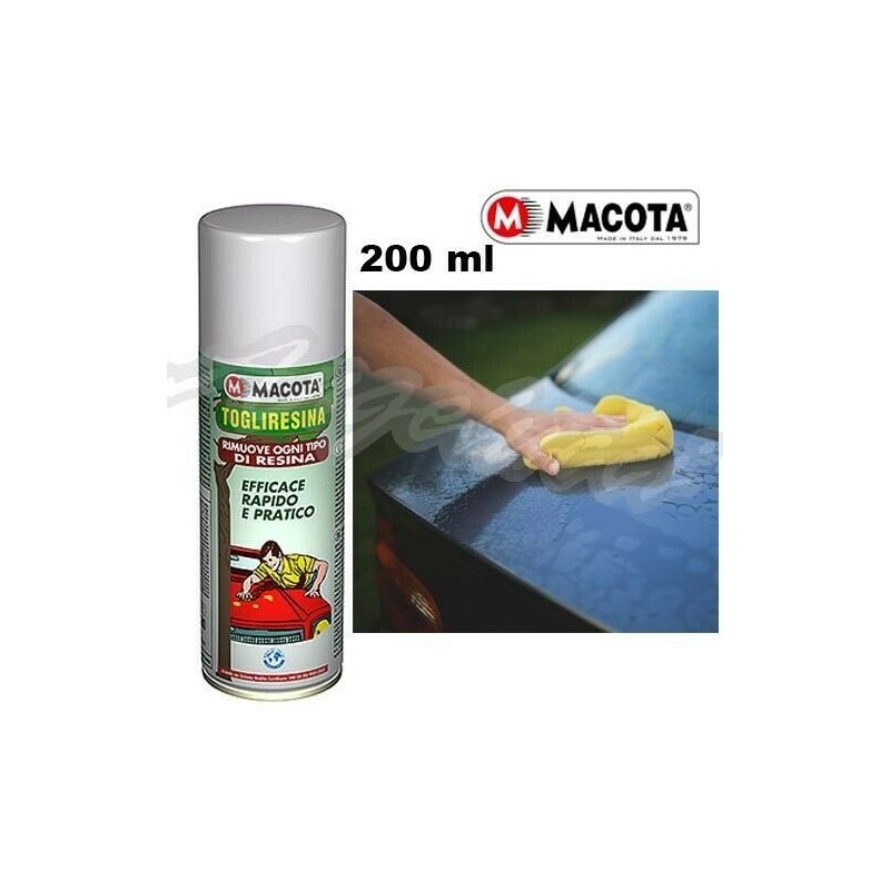 MACOTA 42404 TOGLIRESINA EFFICACE RIMUOVE OGNI TIPO RESINA E CATRAME 200 ML