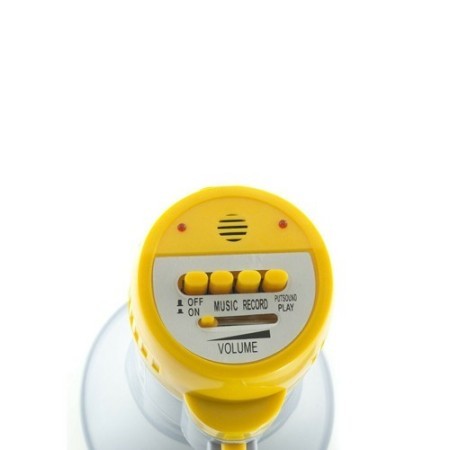 MEGAFONO PORTATILE PROFESSIONALE 200MT REGISTRATORE VOCALE BATTERIA RICARICABILE