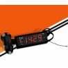 Iron Voltometro Termometro Orologio 3 in 1 digitale LED rosso 0-33V...