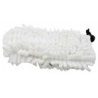 Set 4 panni di ricambio microfibra pavimenti tessuti vetri polvere con frange per maggiore pulizia scopa vapore H2O X5 STEAM MOP
