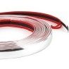 Iron Striscia adesiva decorativa e protettiva per auto cromata 36mm...