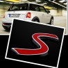 Iron Stemma adesivo scritta logo "S" per auto lega di zinco decoraz...