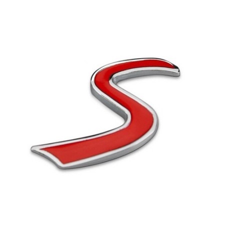 Stemma adesivo scritta logo "S" per auto lega di zinco decorazione carrozzeria