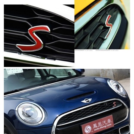 Stemma adesivo scritta logo "S" per auto lega di zinco decorazione carrozzeria