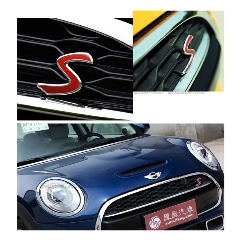Iron Stemma adesivo scritta logo "S" per auto lega di zinco decoraz...