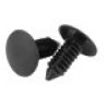 Iron 20x Rivetti in plastica nera per auto materiale plastico monta...