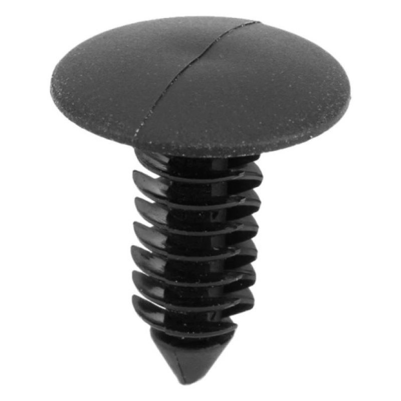 Iron 20x Rivetti in plastica nera per auto materiale plastico monta...