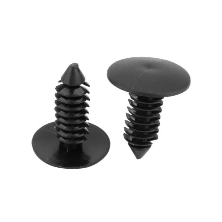 20x Rivetti in plastica nera per auto materiale plastico montaggio di minigonne