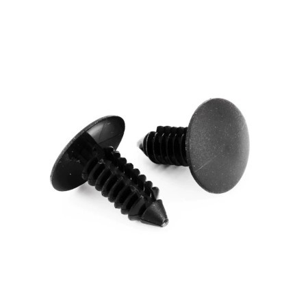 20x Rivetti in plastica nera per auto materiale plastico montaggio di minigonne