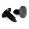 Iron 20x Rivetti in plastica nera per auto materiale plastico monta...