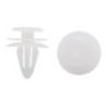 Iron 20 Rivetti in plastica bianco per auto materiale plastico mont...