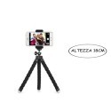 Supporto treppiedi pieghevole e girevole smartphone 18 Cm foto video cellulare
