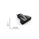 Scheda audio esterna USB 2.0 3D sound 7.1 computer microfono cuffie adattatore