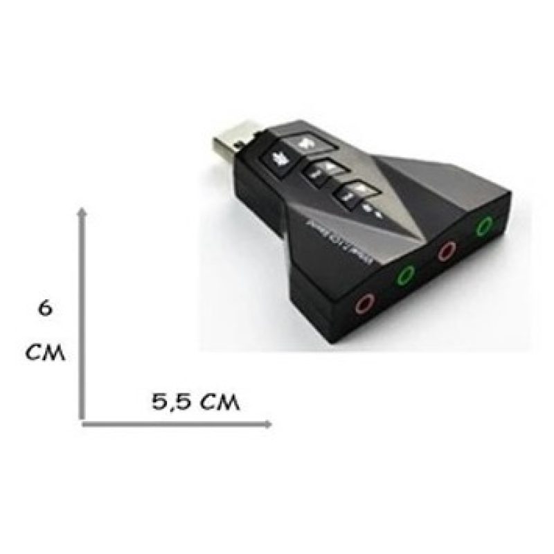 - Senza marca/Generico - Scheda audio esterna USB 2.0 3D sound 7.1 ...