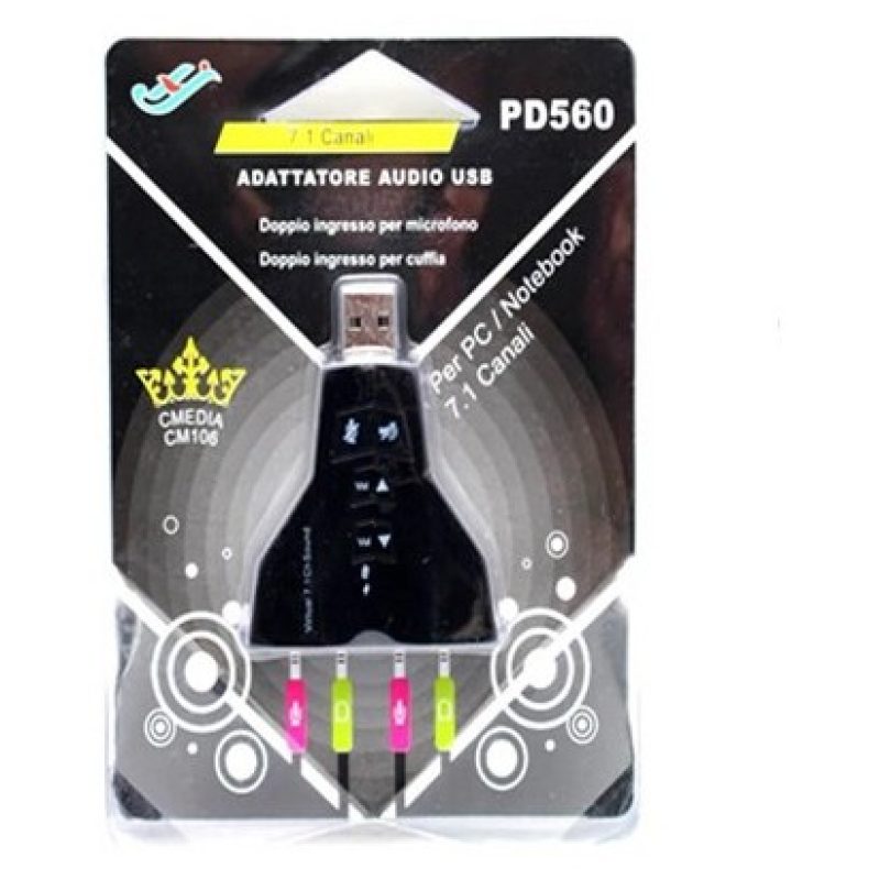 - Senza marca/Generico - Scheda audio esterna USB 2.0 3D sound 7.1 ...