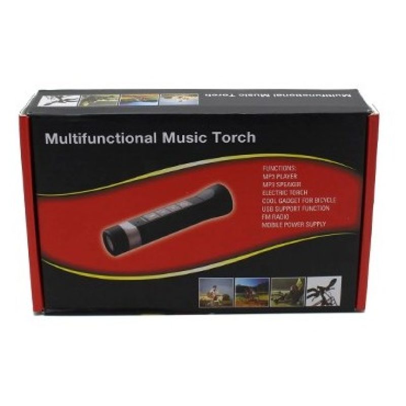 Iron TORCIA MULTIFUNZIONE PER BICI BICICLETTA SPEAKER BLUETOOTH VIV...