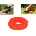 Filo di ricambio decespugliatore zincato plastificato 3 mm x 10 mt arancione