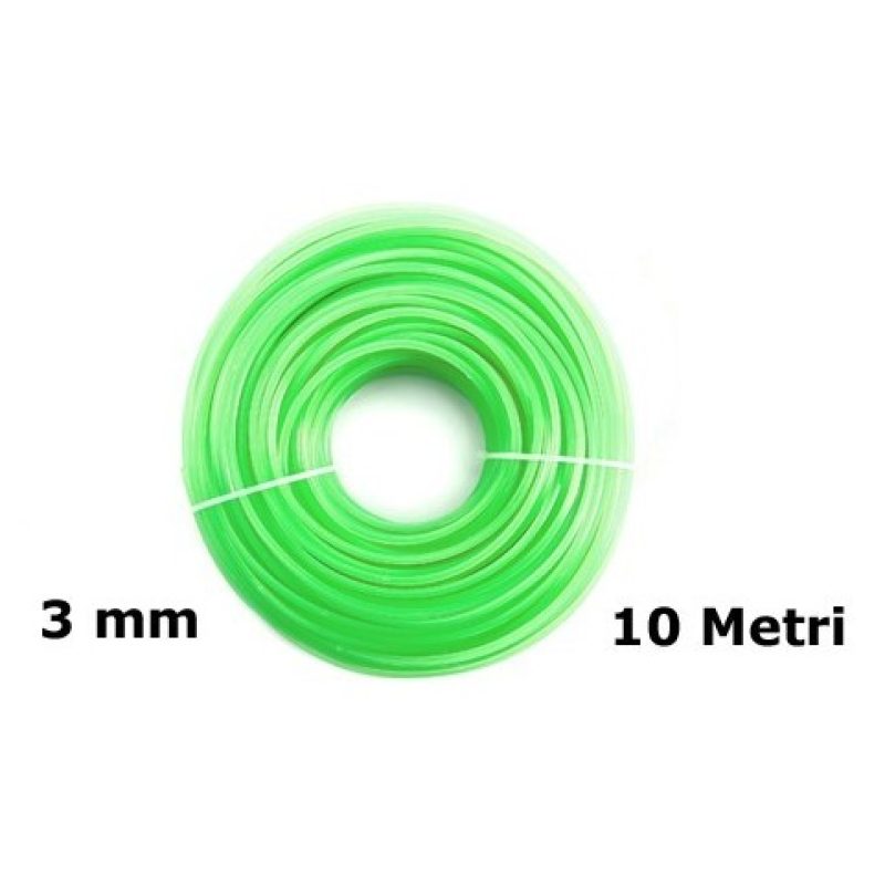 Iron Filo di ricambio decespugliatore zincato plastificato 3mm x 10...