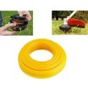 Filo di ricambio decespugliatore zincato plastificato 3mm x 10mt giallo giardino
