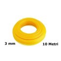 Filo di ricambio decespugliatore zincato plastificato 3mm x 10mt giallo giardino