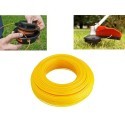 Filo di ricambio decespugliatore zincato plastificato 2.4mm x 10mt giallo