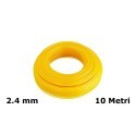 Filo di ricambio decespugliatore zincato plastificato 2.4mm x 10mt giallo